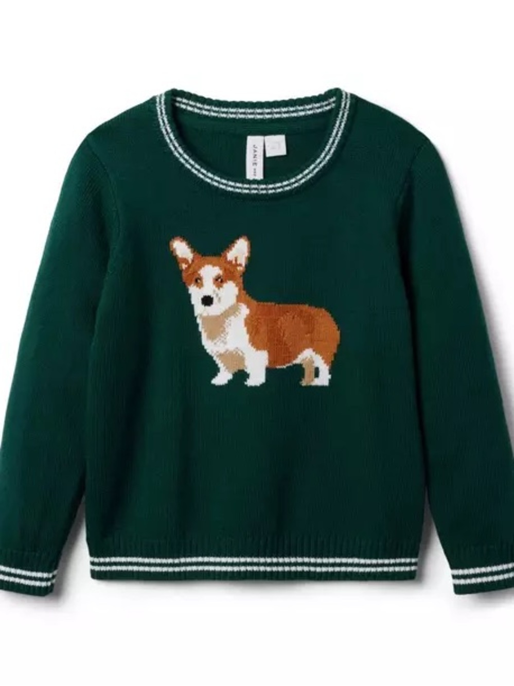 Janie & Jack Corgi Crewneck Sweater